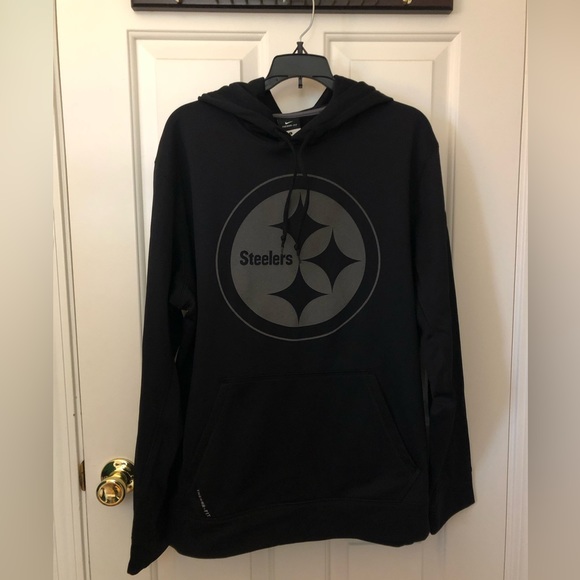 NFL PITTSBURGH STEELERS NIKE BLACK MEN’S HOODIE SWEATSHIRT - Picture 5 of 6